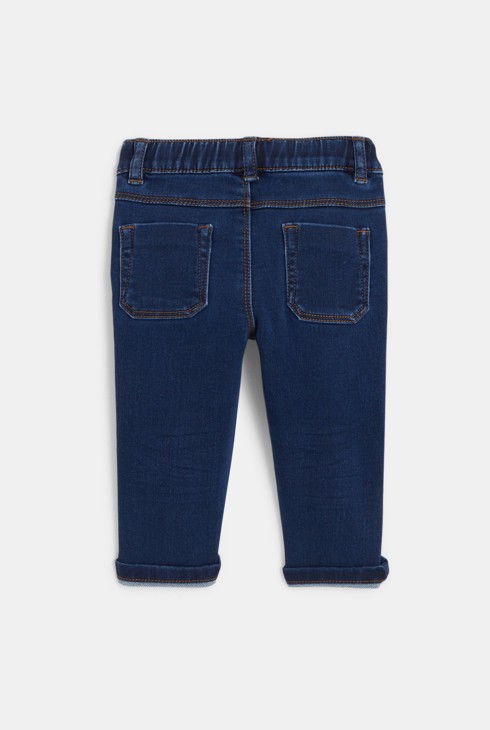 Schlupfjeans mit elastischem Bund Blau Baby Jungen 2
