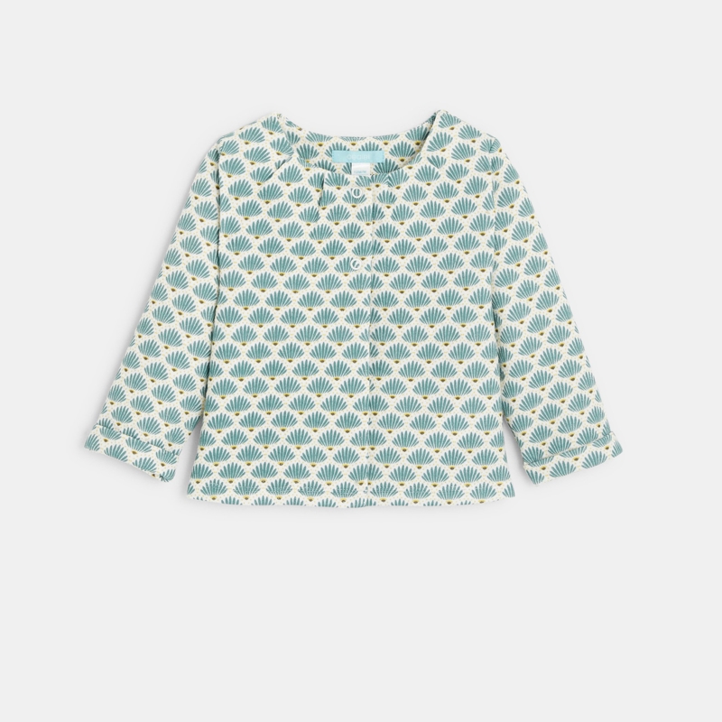 OBAIBI - Cardigan jersey graphique vert bébé fille - Fille