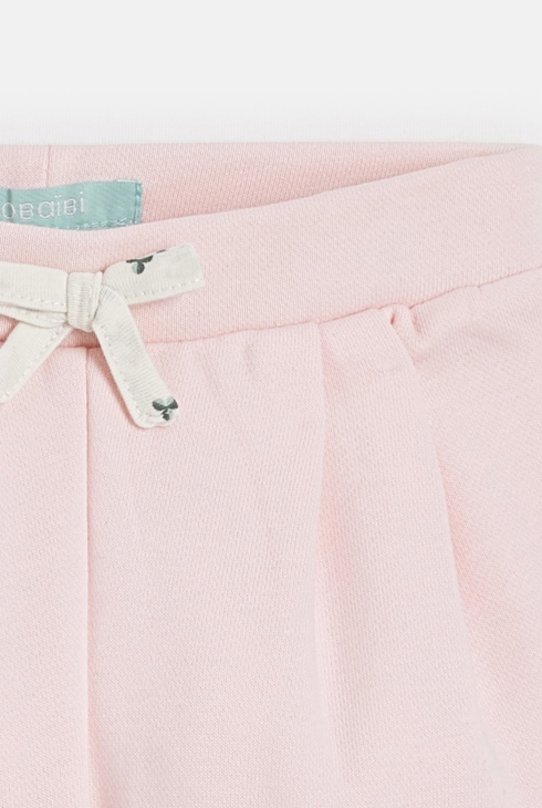 Pantalon molleton rose bébé fille