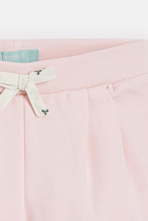 Pantalon molleton rose bébé fille 2