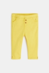 Jegging jaune uni bébé fille