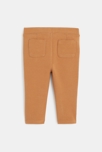 Jegging molleton boutons effet pont marron bébé fille 3
