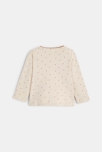 Gilet molleton fleuri beige bébé fille 3