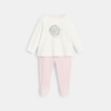 Pyjama velours escargot fleuri