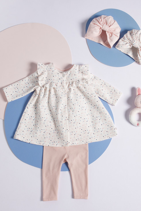 Turban jersey avec noeud (lot de 2) rose naissance 2