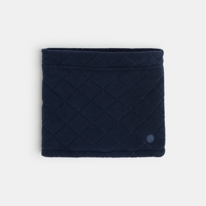 Snood matelassé en polaire bleu garçon 1