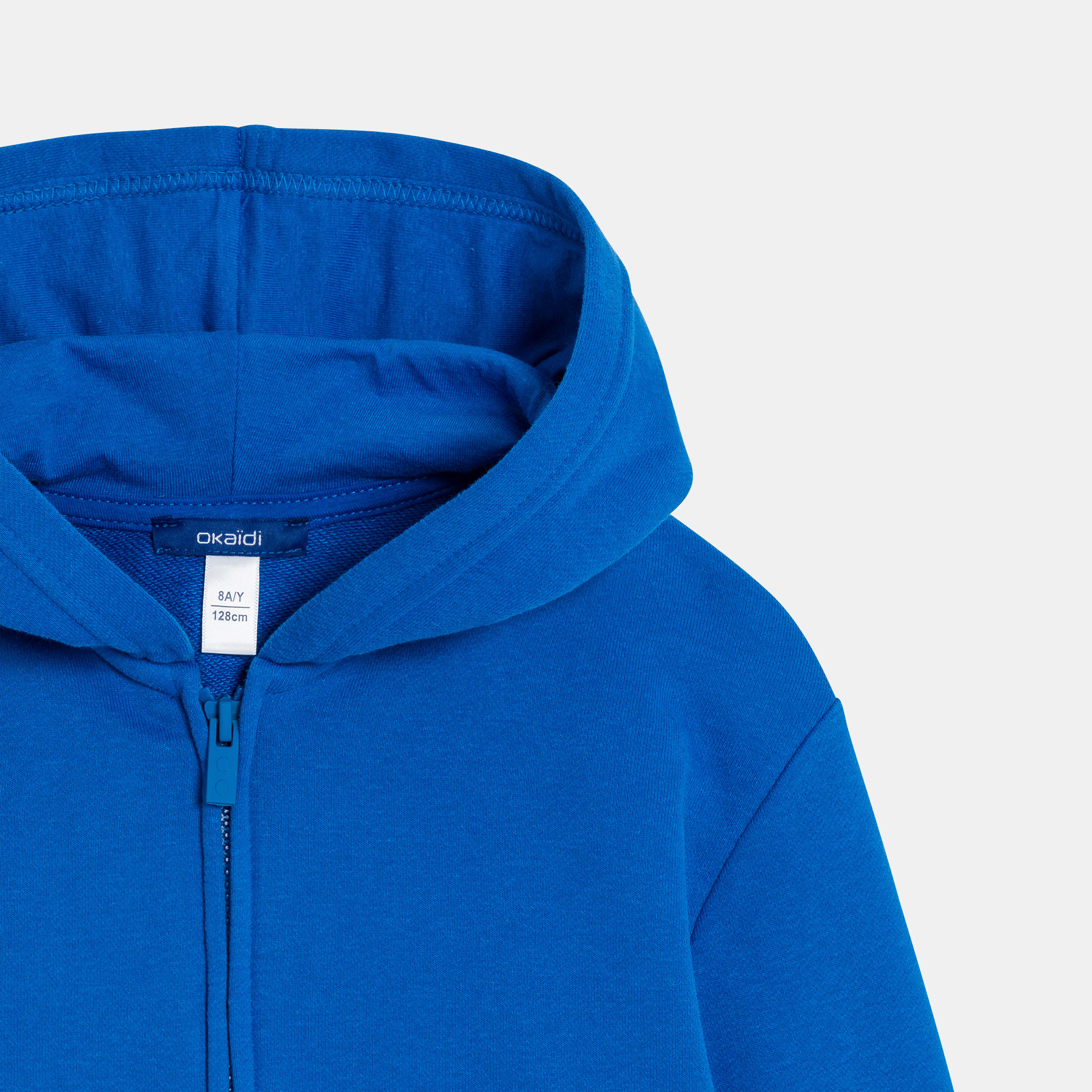 Boy's blue zip-up hoodie Okaïdi & Obaïbi