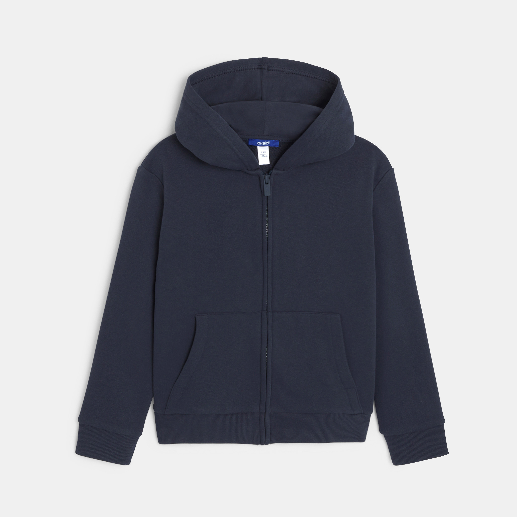 Boys' blue zip-up hoodie Okaïdi & Obaïbi