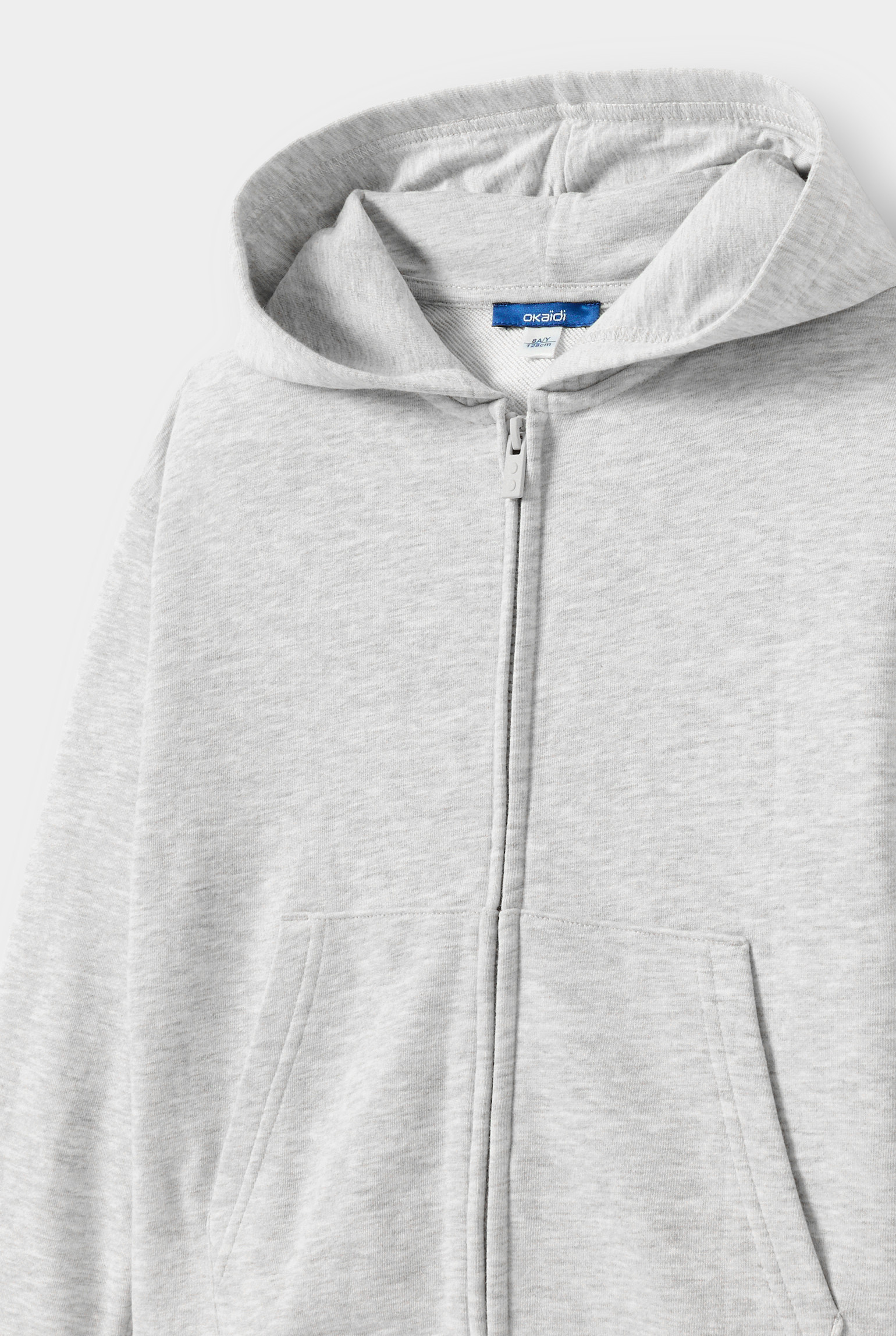 Sweat à capuche gris garçon - Gris Raton