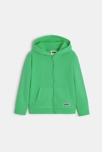 Sweat zippé à capuche vert garçon 2