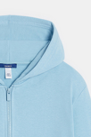 Sweat zippé à capuche bleu garçon 2