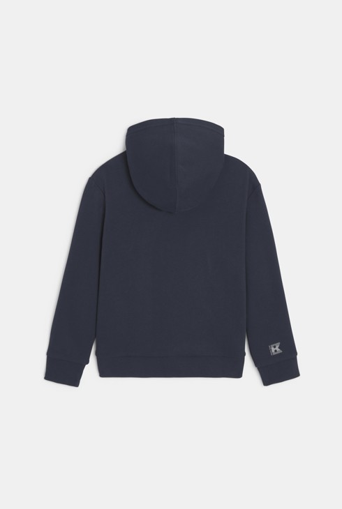 Plavi pulover s patentnim zatvaračem i kapuljačom za dječake 2