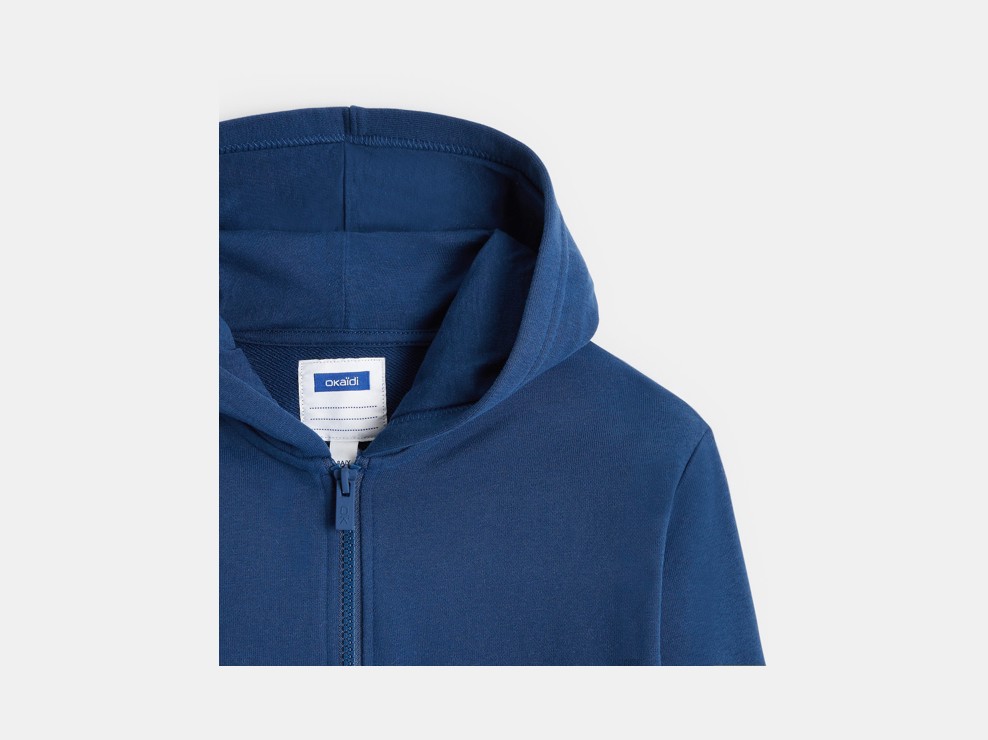 Hoodie mit Reißverschluss blau Jungen 2