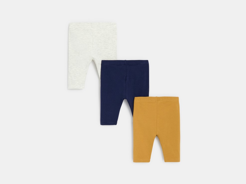 Legginsy (3 pary) niebieski niemowlę dziewczynka 2