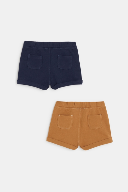 Shorts aus Molton (2er-Pack) Blau Baby Mädchen 2