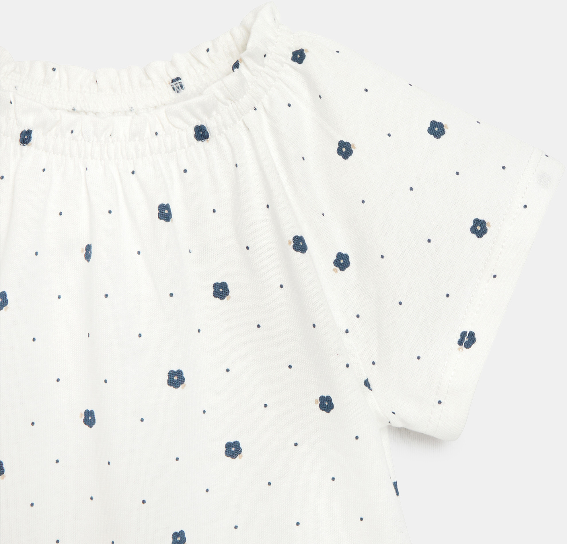 T-Shirt mit elastischem Kragen Rosa Baby Mädchen 2