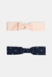 Headbands en maille (lot de 2) bleu bébé fille