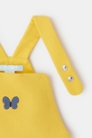 Robe à bretelles papillon jaune bébé fille 2