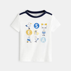 T-shirt SEA goélands blanc bébé garçon 1