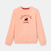 Sweat molleton brodé rose