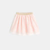 Jupe tulle brillant rose bébé fille