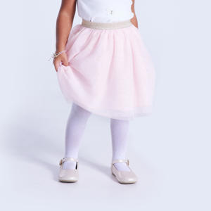 Jupe tulle brillant rose bébé fille 1