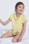 Pyja-short imprimé jaune fille 5