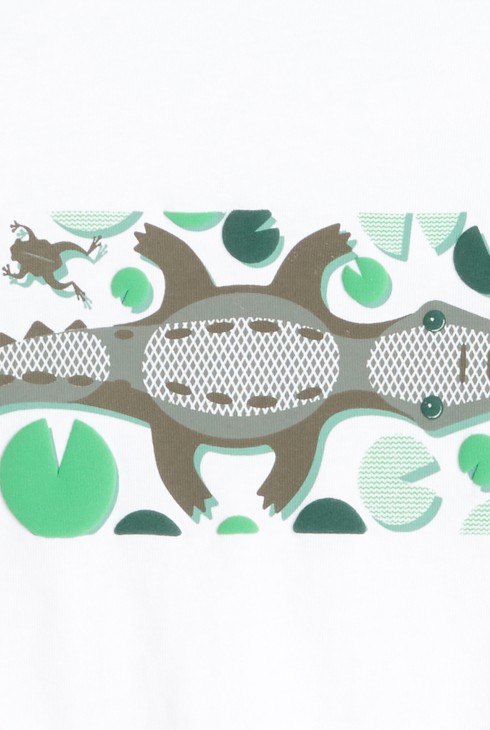 T-Shirt aus modischem Baumwollgewebe Krokodil Grün Baby Jungen 2