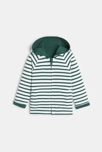 Sweat zippé à capuche réversible vert bébé garçon 4