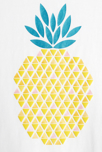 T-shirt à motif fruité "ananas" jaune fille 3