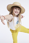 T-shirt à motif fruité "ananas" jaune fille 1