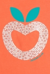 T-shirt à sequins motif pomme orange fille 2