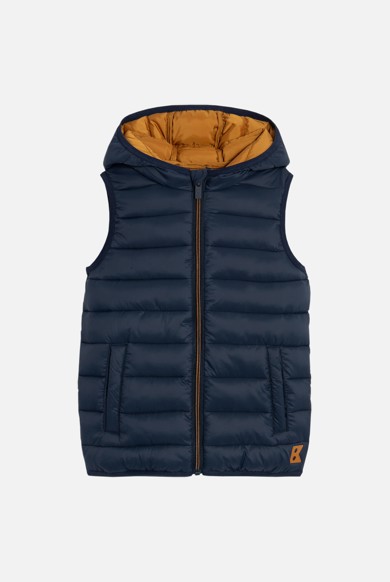 Lightweight sleeveless hooded puffer jacket Okaïdi & Obaïbi