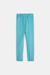 Pantalon imprimé style jogpant bleu fille 1