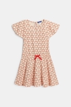 Robe fluide imprimée blanche fille