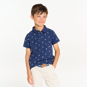 Printed polo shirt 1