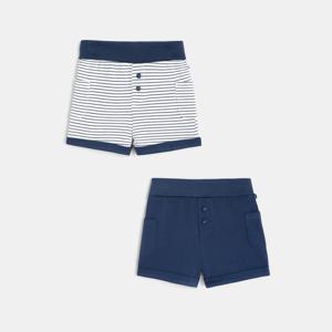 Short en maille piquée (lot de 2) bleu naissance 1