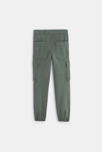 Pantalon cargo en toile vert garçon 3