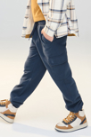 Pantalon cargo en toile noir garçon 5