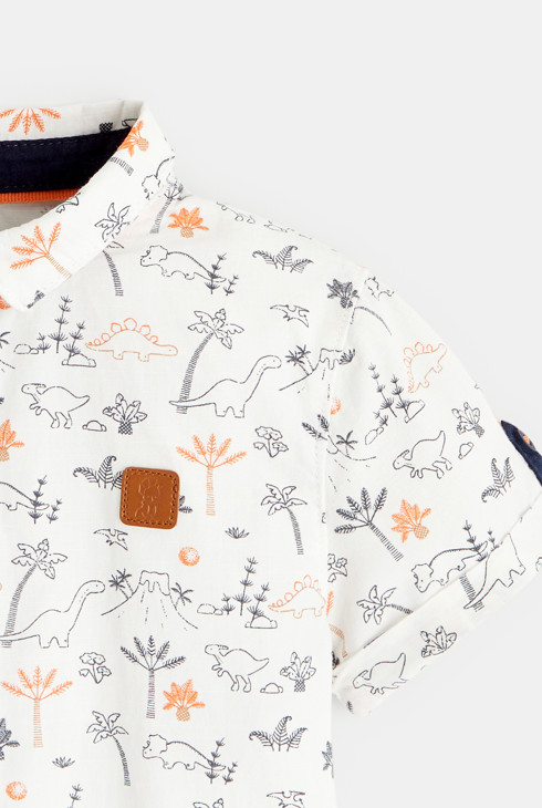 Srajca z dinozavri modra dojenček deček 2