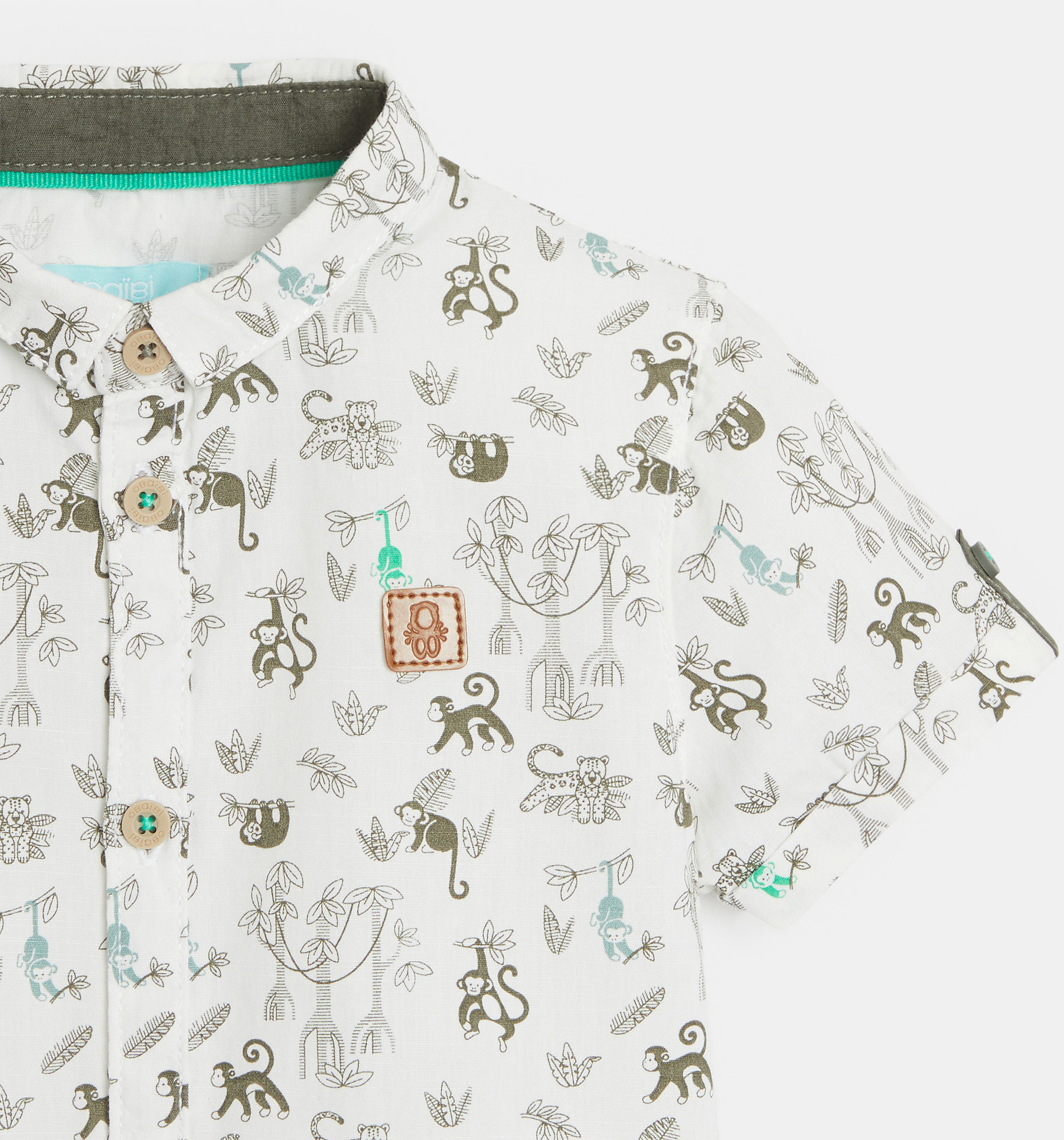 Srajca z dinozavri zelena dojenček deček 2