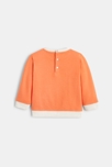 Sweat maille fantaisie dinosaure orange bébé garçon 3