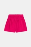 Short en gaze de coton rose fille