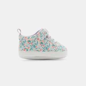 Stoff-Turnschuhe mit Blumenprint Geburt 1