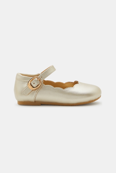 Ballerine da cerimonia brillanti giallo bimba 1