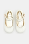 Festliche Lack-Ballerinas Weiß Baby Mädchen 2