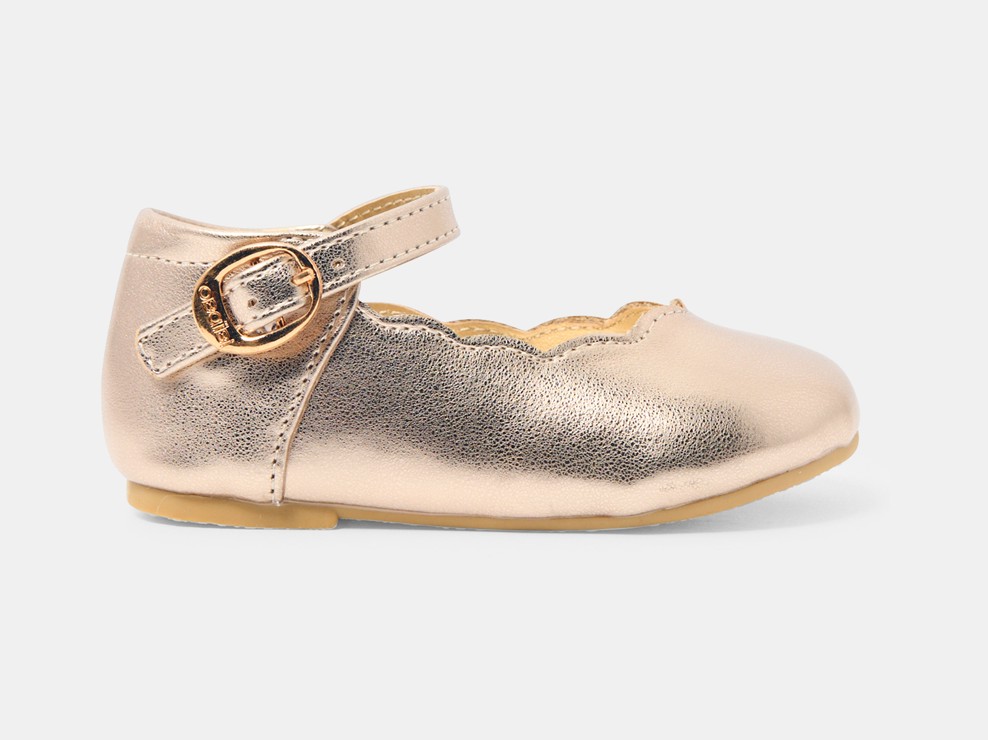 Glänzende festliche Baby-Ballerinas für Mädchen 1