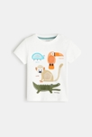 T-shirt imagier blanc bébé garçon