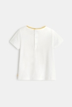 T-shirt papillons jaune bébé fille 3