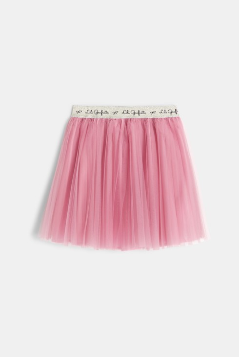 Jupon court en tulle rose fille Lili Gaufrette 2